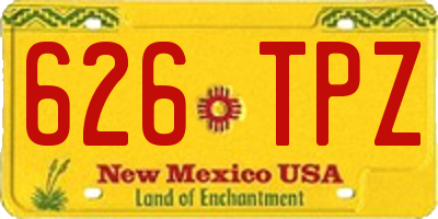 NM license plate 626TPZ