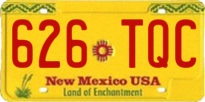 NM license plate 626TQC