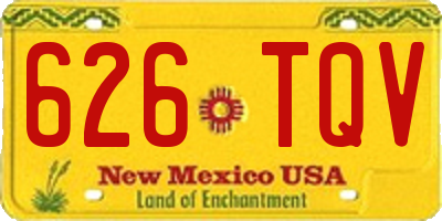 NM license plate 626TQV