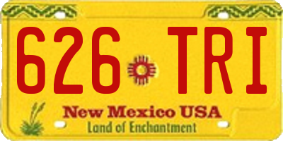 NM license plate 626TRI