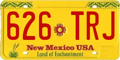 NM license plate 626TRJ