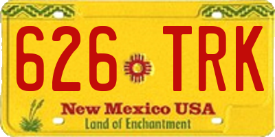 NM license plate 626TRK