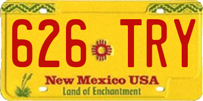 NM license plate 626TRY
