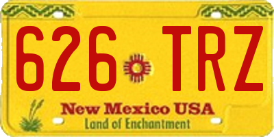 NM license plate 626TRZ