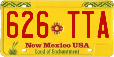 NM license plate 626TTA