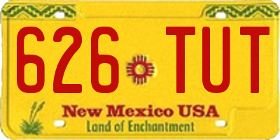 NM license plate 626TUT