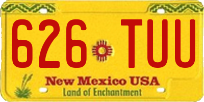 NM license plate 626TUU