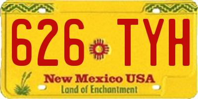 NM license plate 626TYH