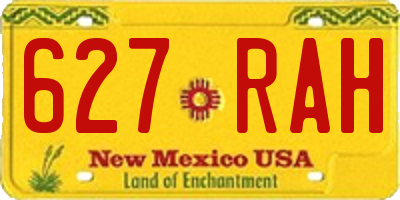 NM license plate 627RAH