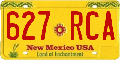 NM license plate 627RCA