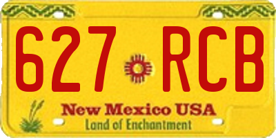 NM license plate 627RCB