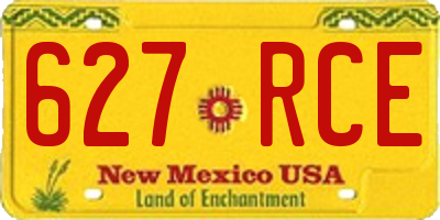 NM license plate 627RCE
