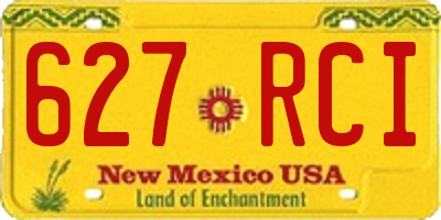 NM license plate 627RCI