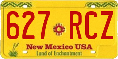 NM license plate 627RCZ