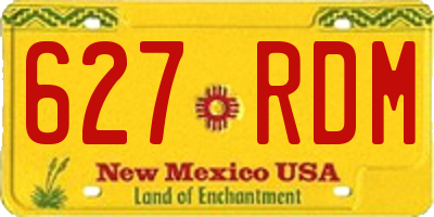 NM license plate 627RDM