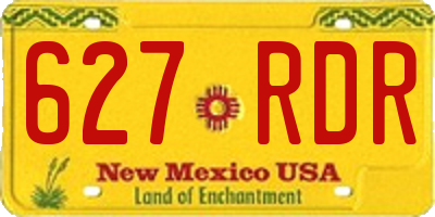 NM license plate 627RDR