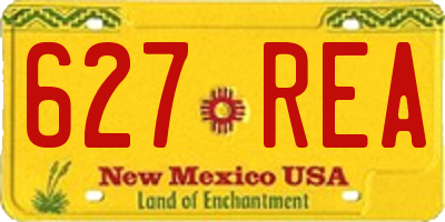 NM license plate 627REA