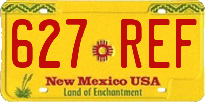 NM license plate 627REF