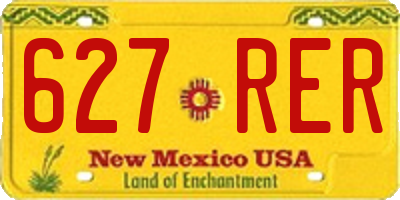 NM license plate 627RER