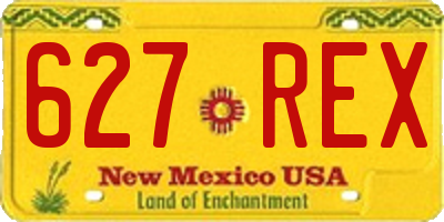NM license plate 627REX
