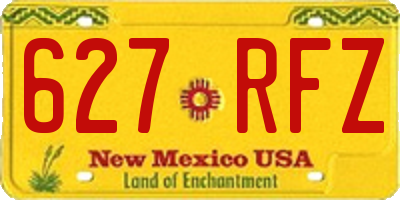 NM license plate 627RFZ