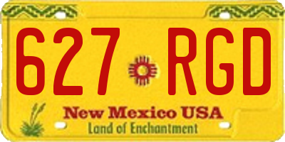 NM license plate 627RGD