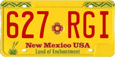 NM license plate 627RGI
