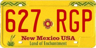 NM license plate 627RGP