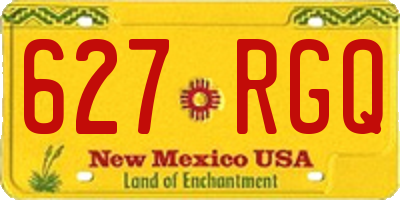 NM license plate 627RGQ