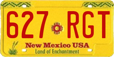 NM license plate 627RGT