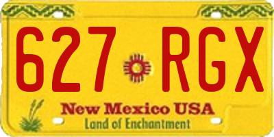 NM license plate 627RGX