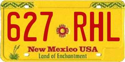 NM license plate 627RHL
