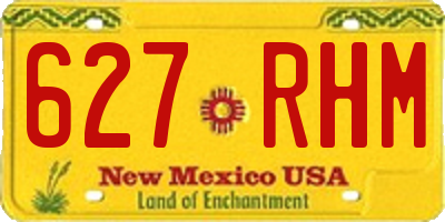 NM license plate 627RHM
