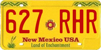 NM license plate 627RHR