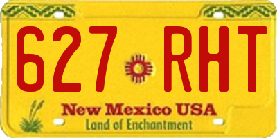NM license plate 627RHT
