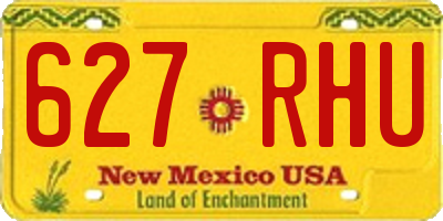 NM license plate 627RHU