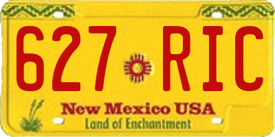 NM license plate 627RIC