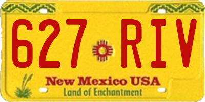 NM license plate 627RIV