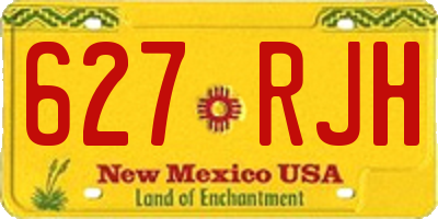 NM license plate 627RJH