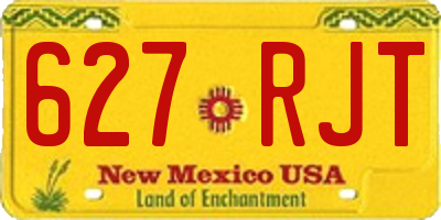 NM license plate 627RJT