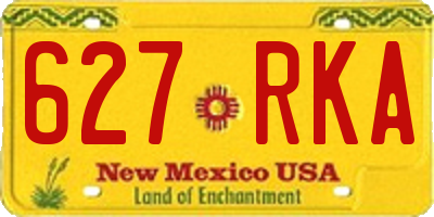 NM license plate 627RKA