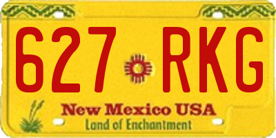 NM license plate 627RKG