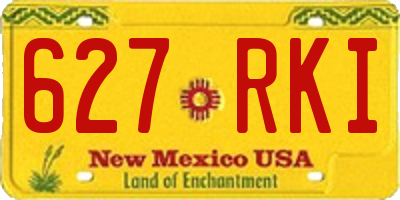 NM license plate 627RKI