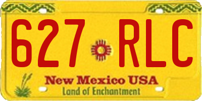 NM license plate 627RLC