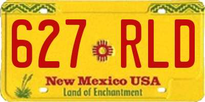 NM license plate 627RLD