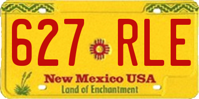 NM license plate 627RLE