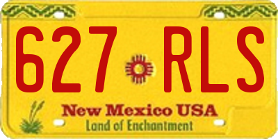 NM license plate 627RLS