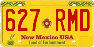 NM license plate 627RMD
