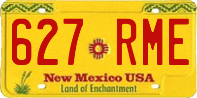 NM license plate 627RME