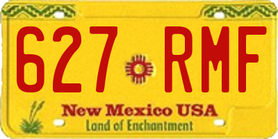 NM license plate 627RMF